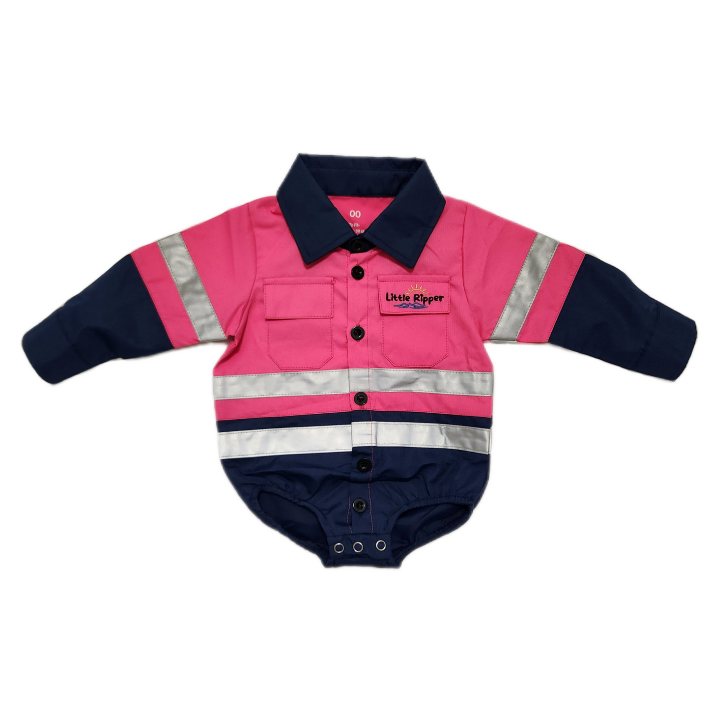 Hi Vis Onesie Pink