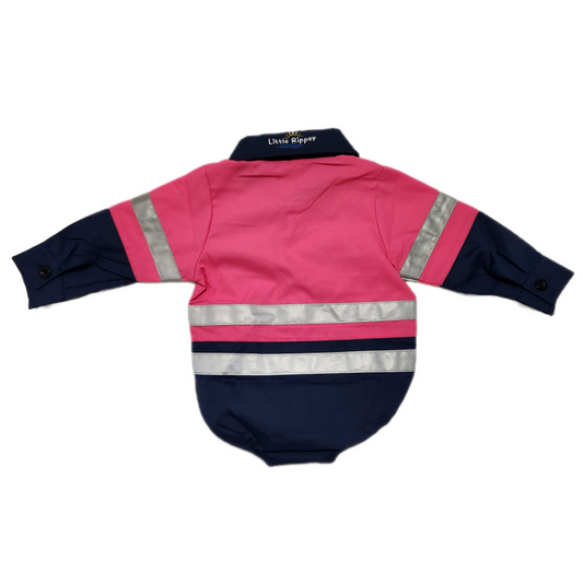Hi Vis Onesie Pink