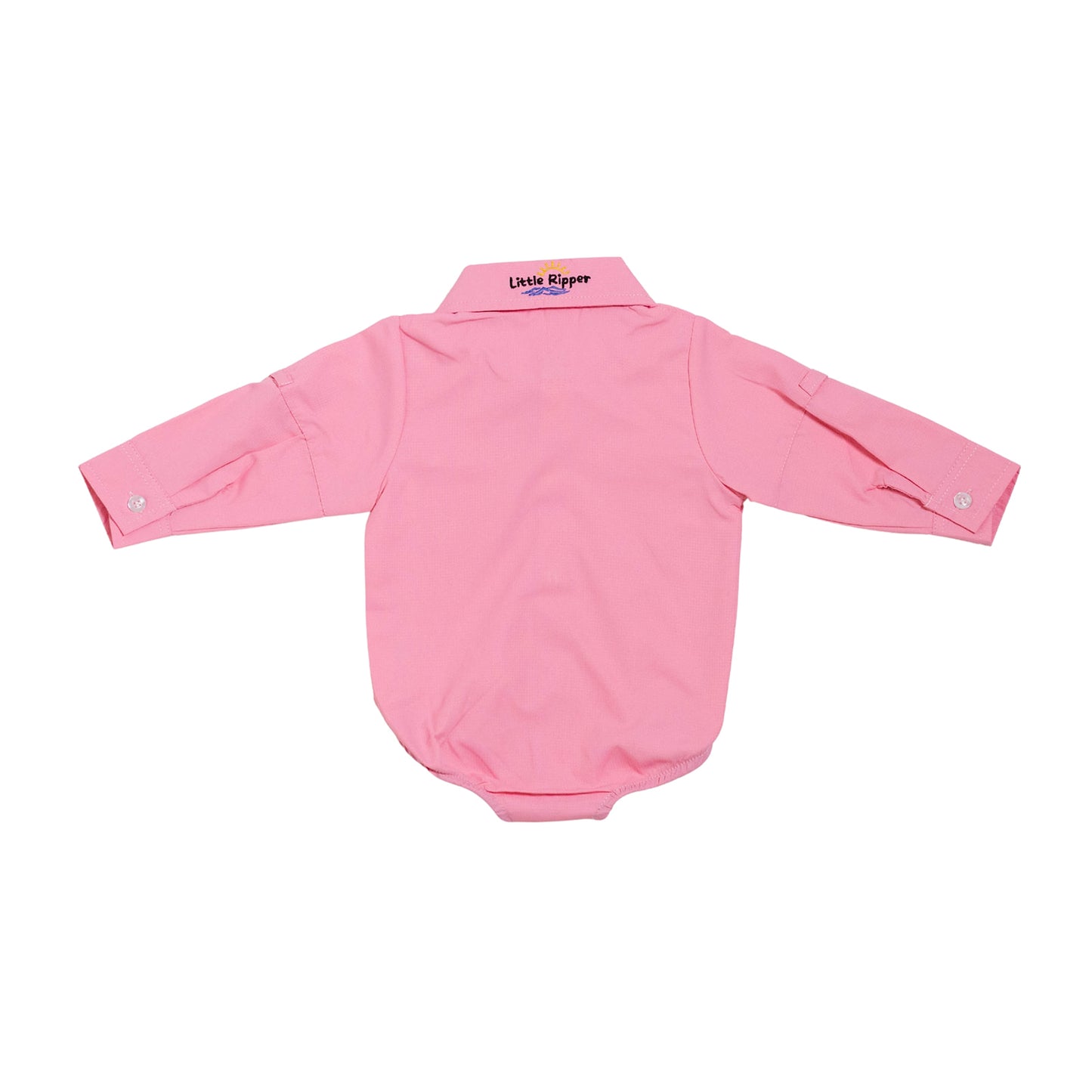 Pink Outdoor Button Up Onesie