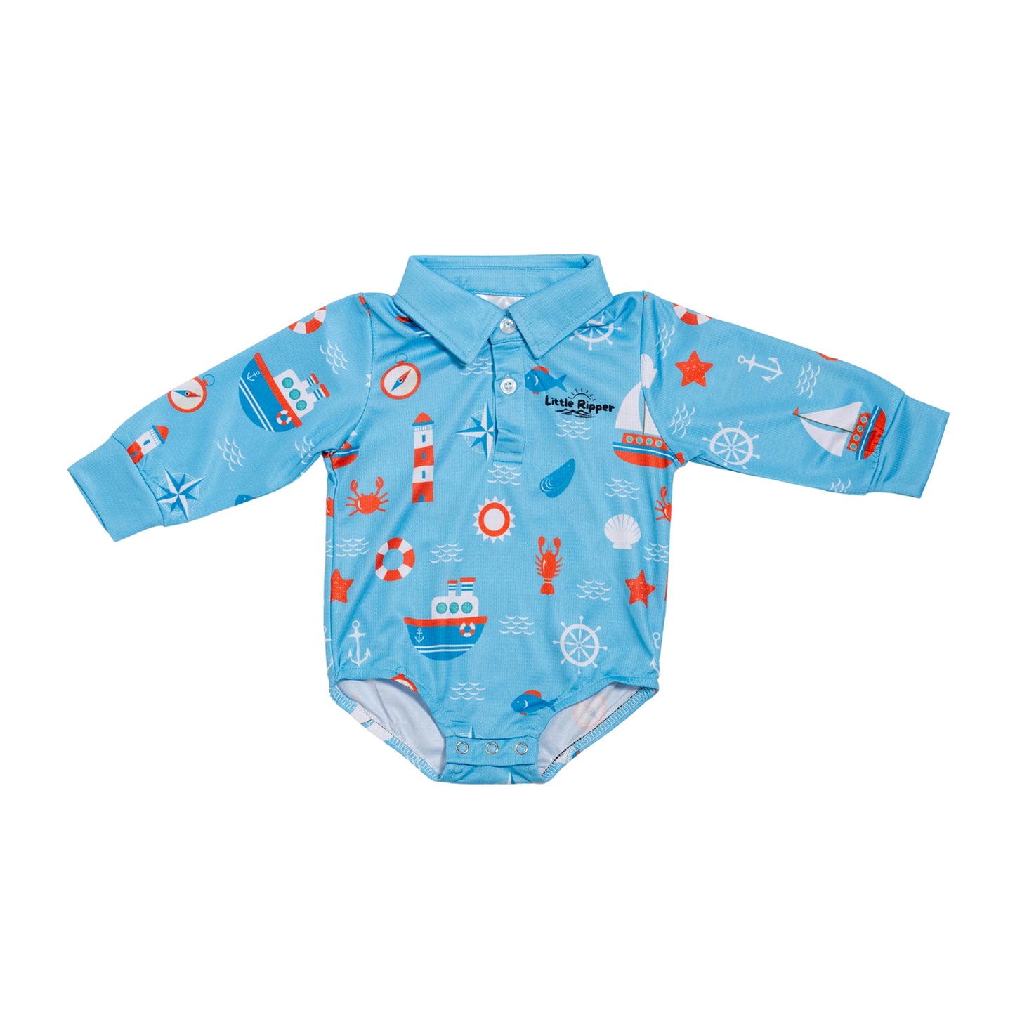 Nautical Fishing Onesie