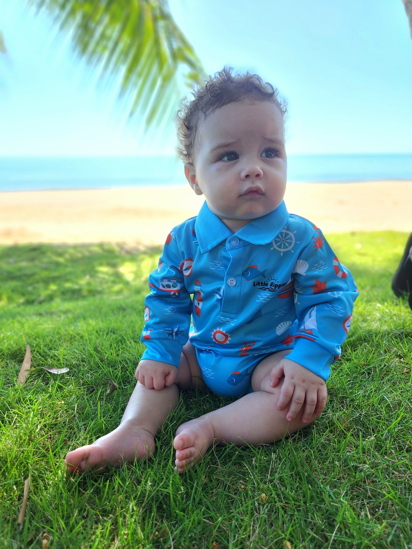 Nautical Fishing Onesie