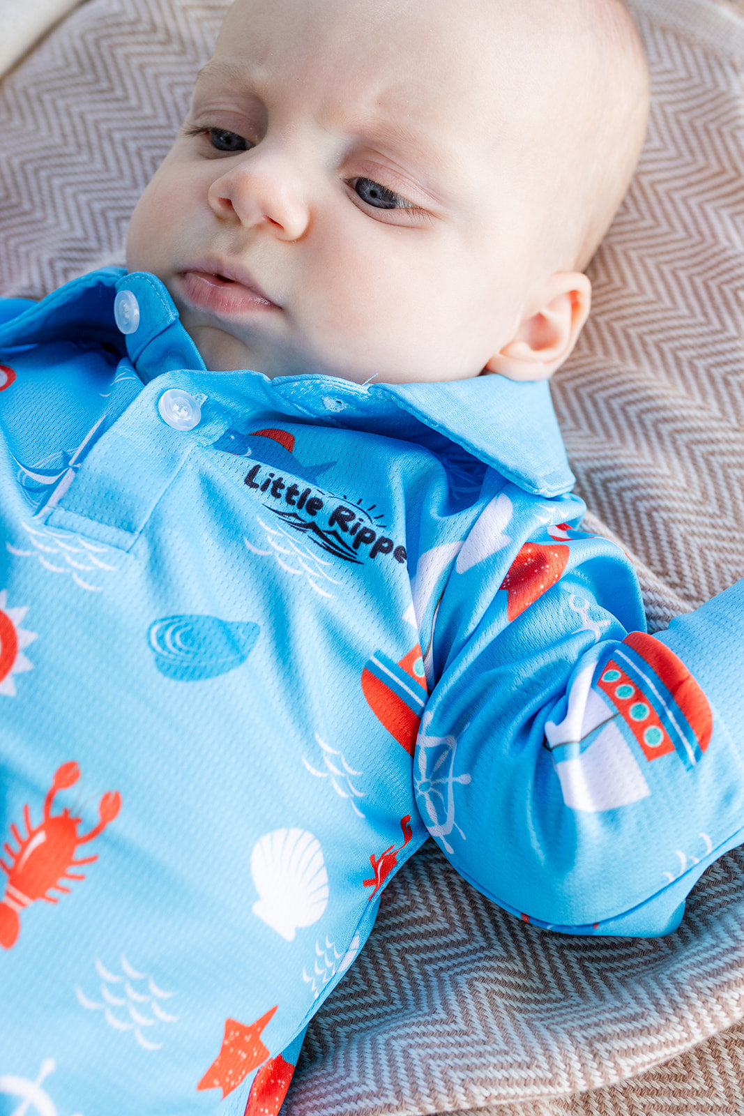 Nautical Fishing Onesie