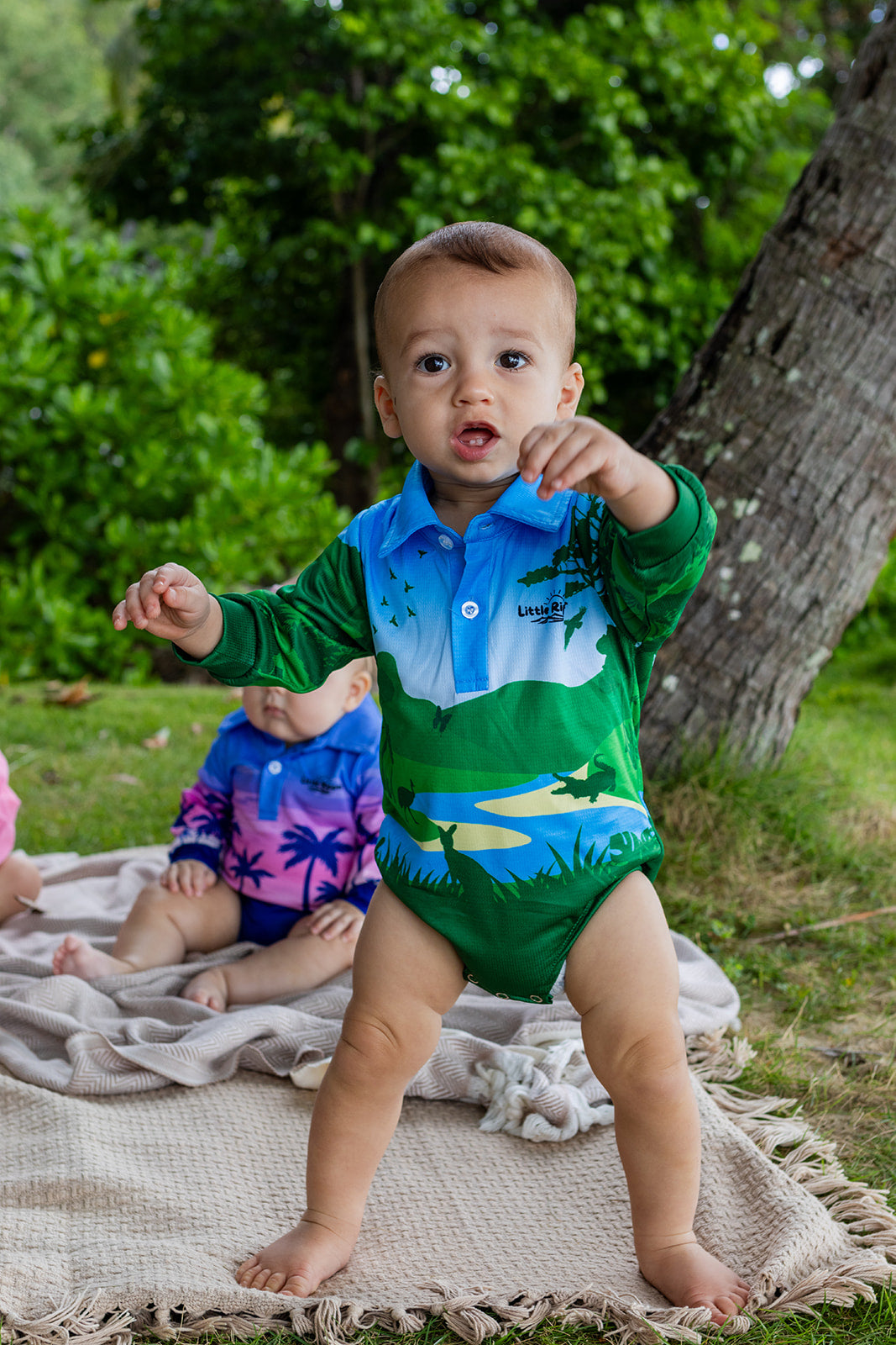 Rainforest Fishing Onesie