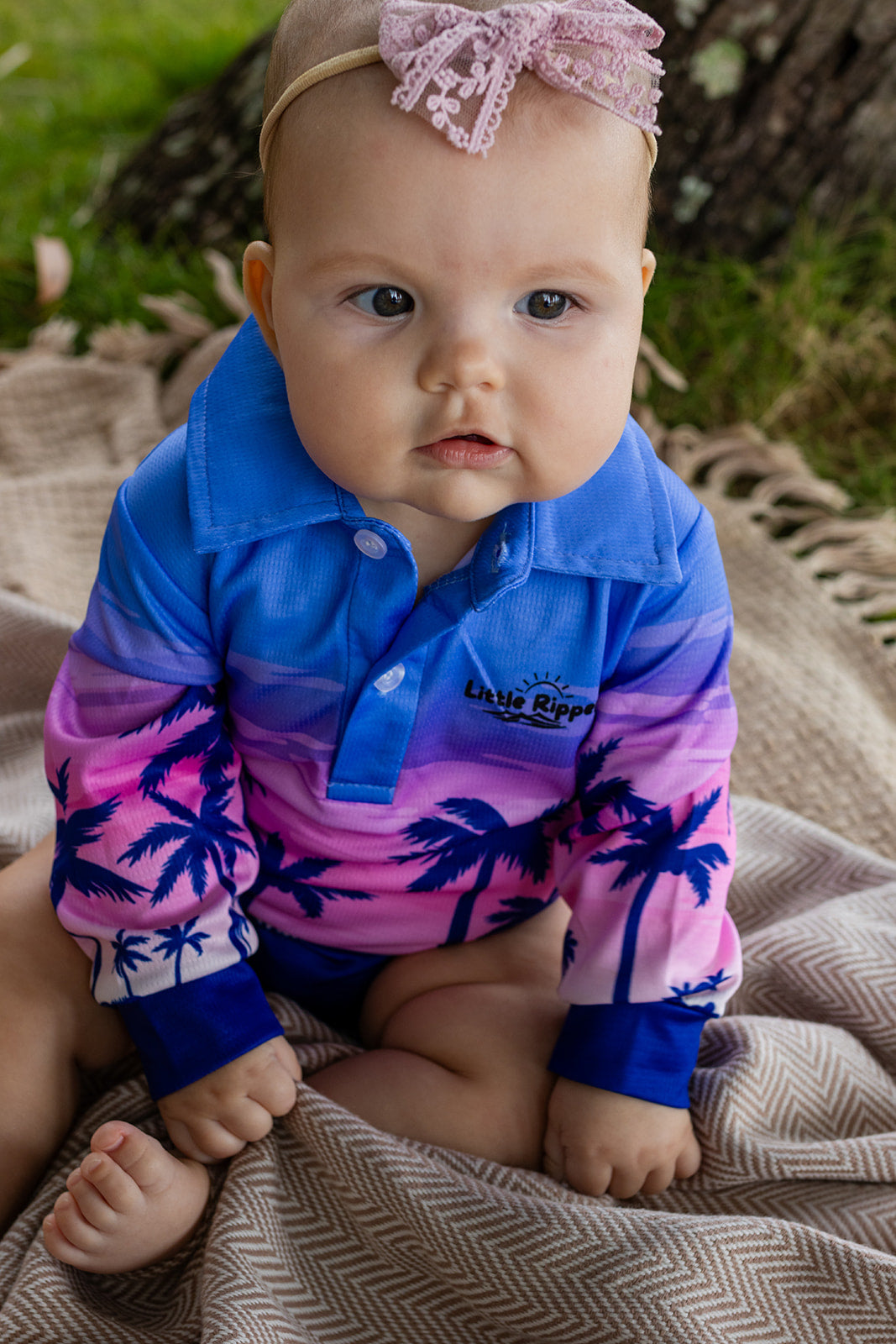 Palm Tree Fishing Onesie