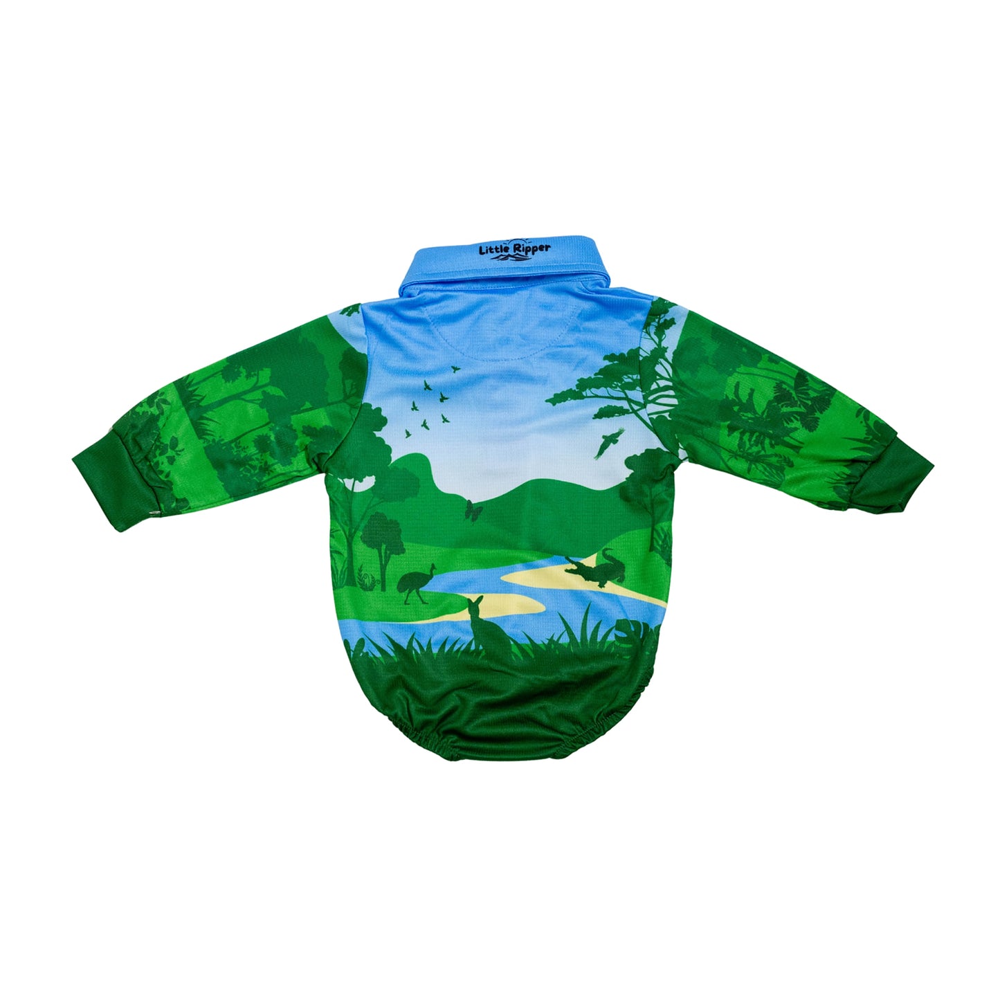 Rainforest Fishing Onesie